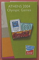 コカ･コーラ「2004アテネオリンピック」ピンバッジ・コレクション：五輪マークは世界地図？