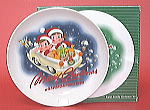 不二家「ペコちゃん＆ポコちゃん」1999年クリスマスプレート