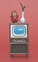 江崎グリコ「なつかしの20世紀タイムスリップグリコ第１弾」くらしシリーズ：松下電器産業17インチ白黒テレビ